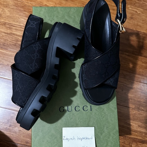 Gucci GG Monogram Granada Sandals - Picture 4 of 8